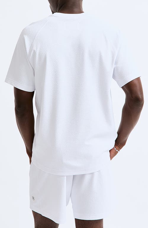 Shop Reigning Champ Solotex® Mesh Tiebreak Performance T-shirt In White