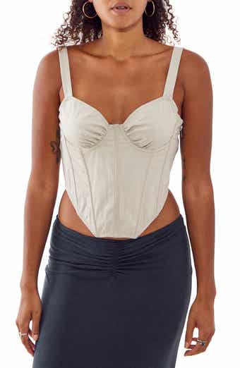 Out From Under Modern Love Corset In Washed Black | ModeSens