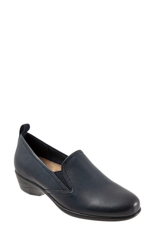 Trotters Reggie Loafer in Navy Leather at Nordstrom, Size 6
