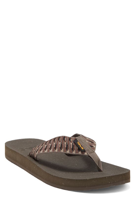 Teva Reflip Flip Flop In Stacks Brown