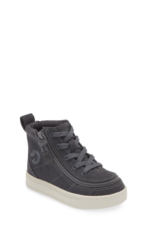 Shop Billy Footwear Kids' Classic High Top Sneaker In Charcoal/white