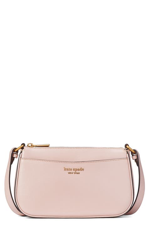 Chloé - Ring-embellished Leather Bag Strap Pink - Onesize