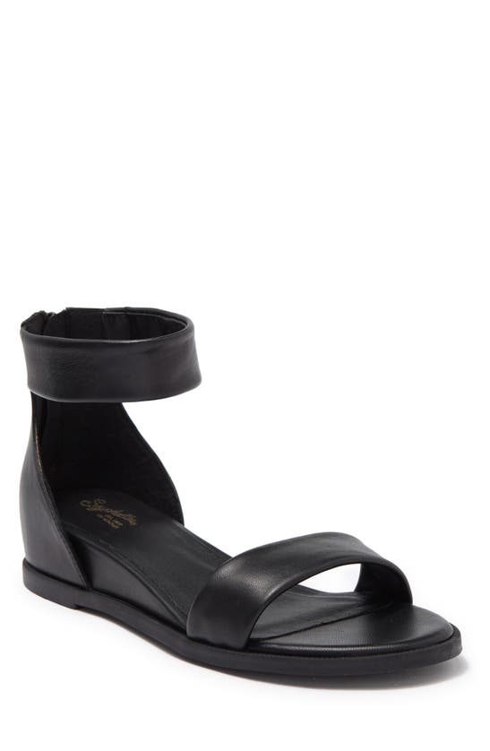 SEYCHELLES LOFTY II LEATHER ANKLE STRAP WEDGE SANDAL