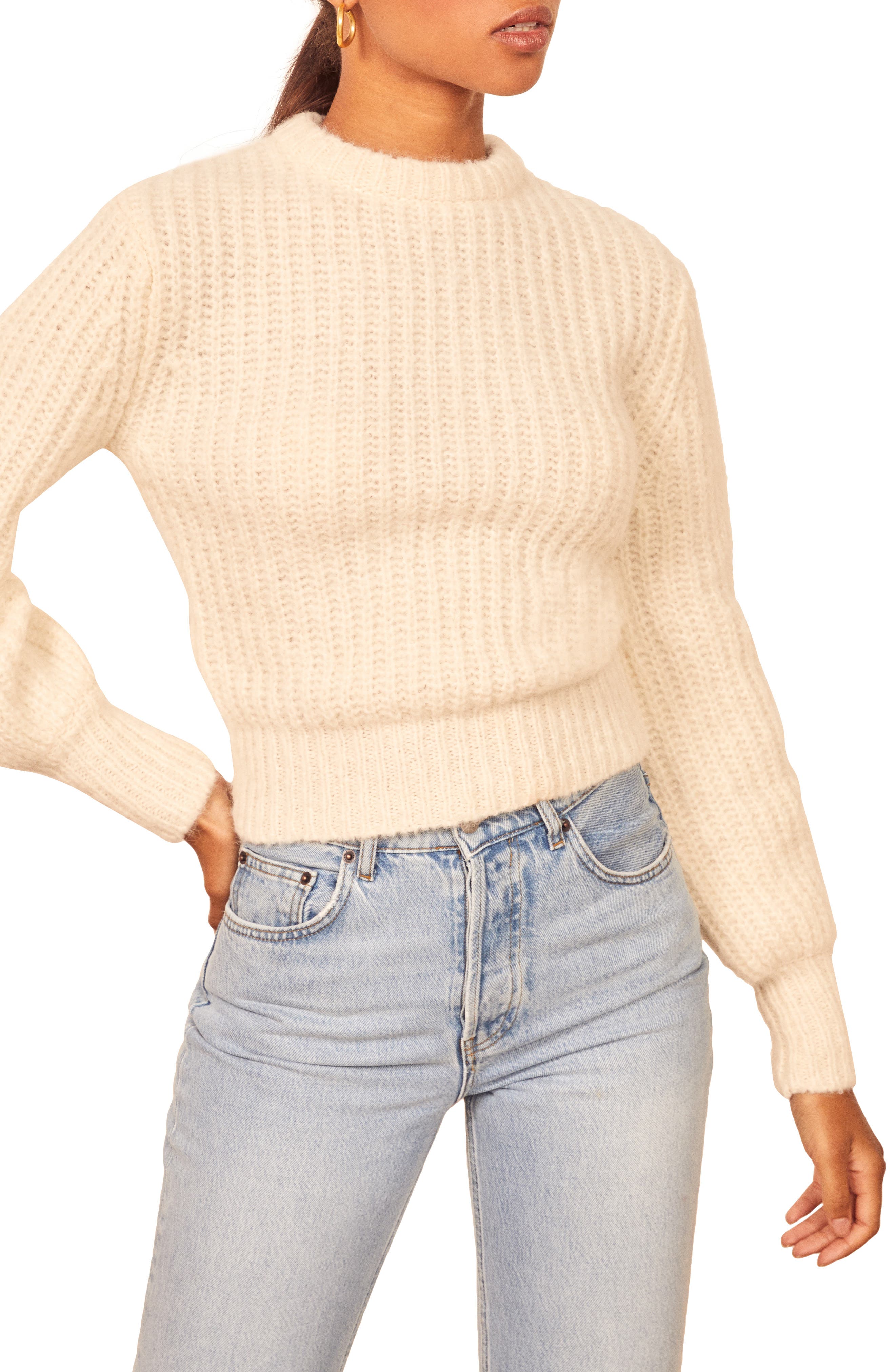 reformation alpaca sweater