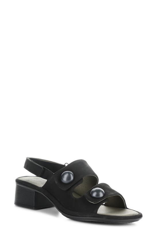 Shop Fly London Ebla Slingback Sandal In 000 Black Cupido