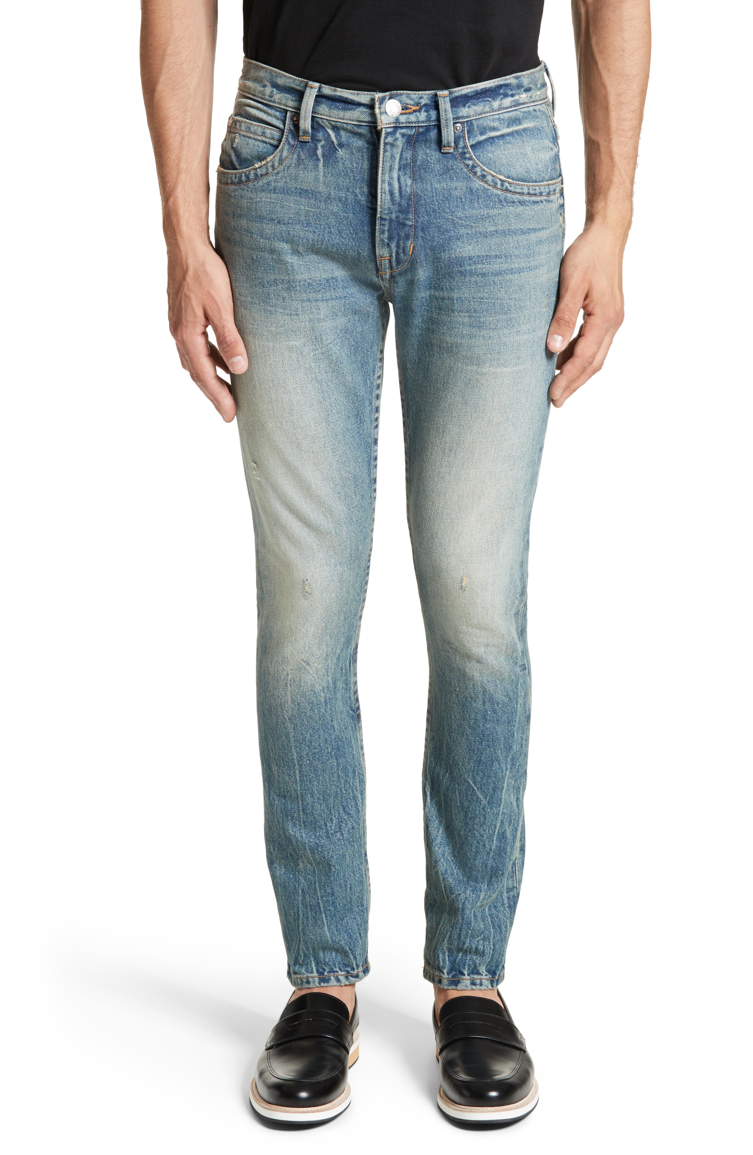 low rise work jeans