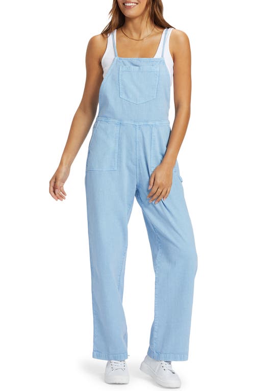 Roxy Crystal Coast Overalls in Bel Air Blue at Nordstrom, Size Medium