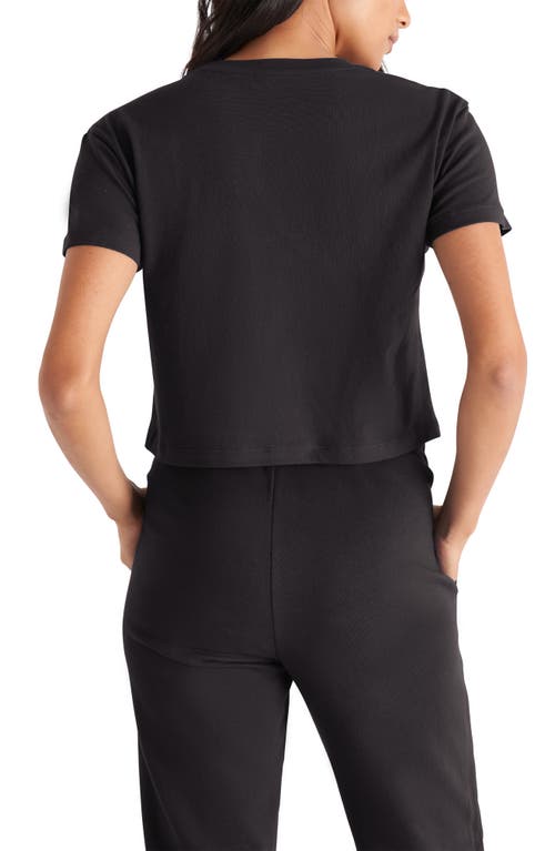 The Standard Stitch The Crop Top In Vintage Black