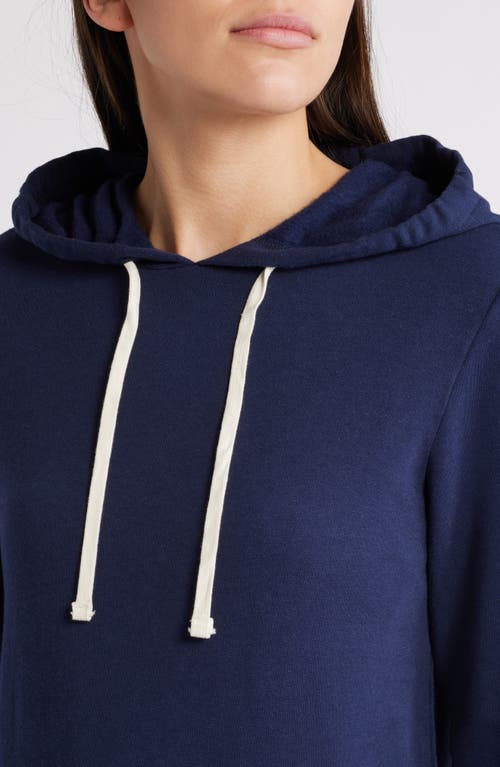 Marine Layer Pullover Long Sleeve Hoodie In True Navy