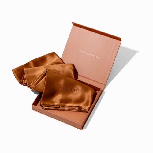 Drowsy Sleep Co . Queen Silk Pillowcase In Pumpkin Spice