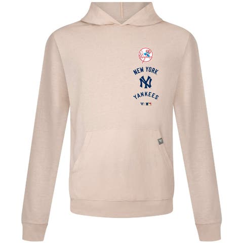 Men's Levelwear Cream New York Yankees Base Line Pullover Hoodie