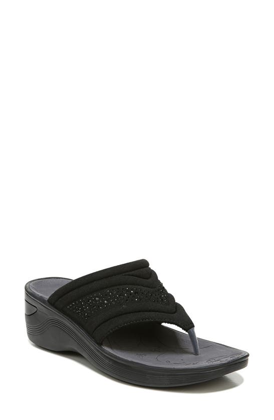 Shop Bzees Dazzle Me Flip Flop In Black