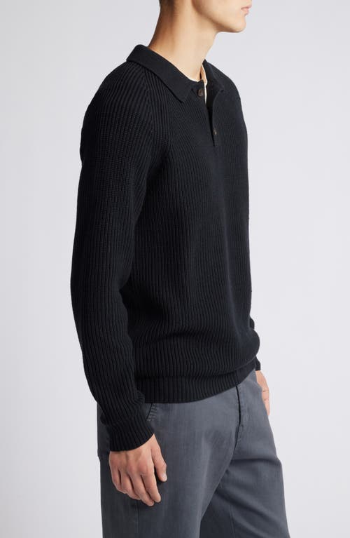 Shop Treasure & Bond Rib Cotton Blend Sweater In Black Caviar