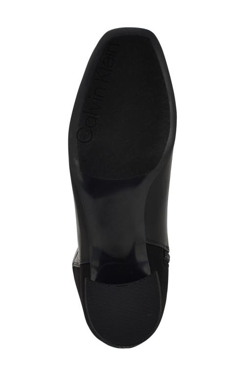 Calvin Klein Jotty Womens Faux Leather Zipper Over-the-knee Boots In Blk01