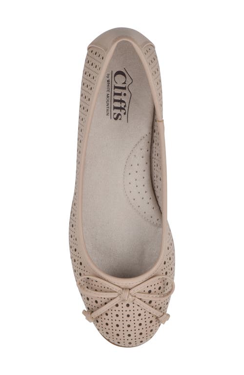 Shop Cliffs By White Mountain Cheryl Ballet Flat In Natural/burnished/smooth