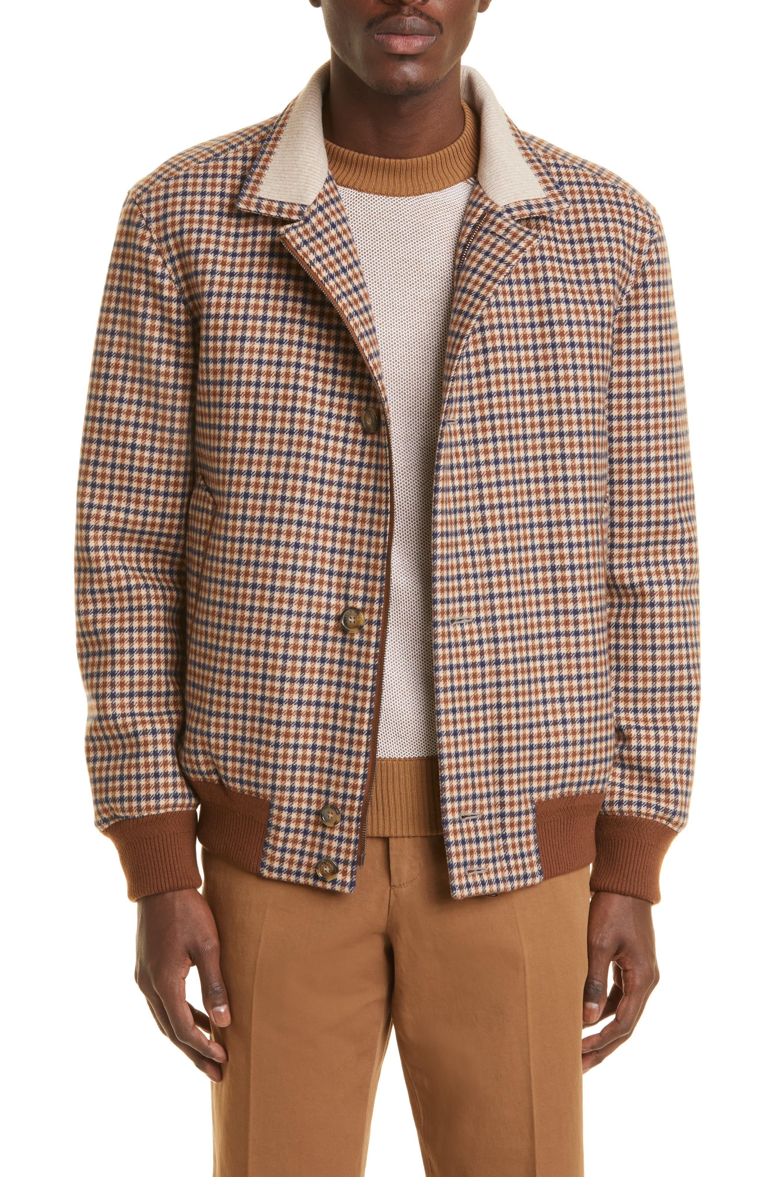 prenses checkered bomber jacket 