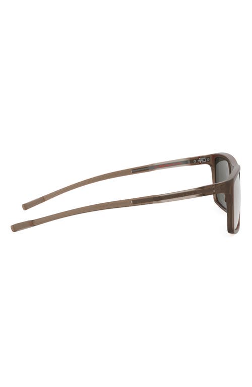 Tag Heuer Bolide 57mm Rectangular Sunglasses In Brown