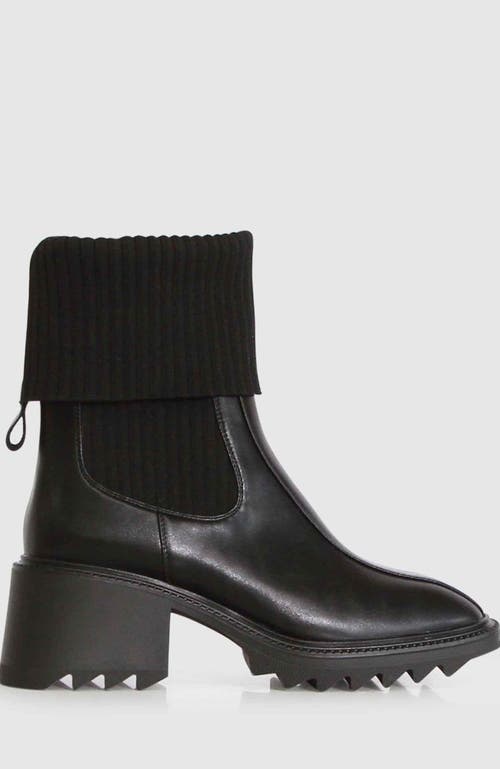 Shop Belle & Bloom Perfect Illusion Knit Boot In Black