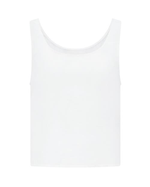 Shop Nudea The Tank In Cotton White