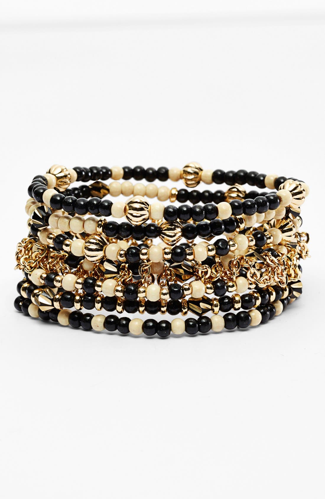 Nordstrom 'Safari' Beaded Stretch Bracelet (Set of 3) Nordstrom