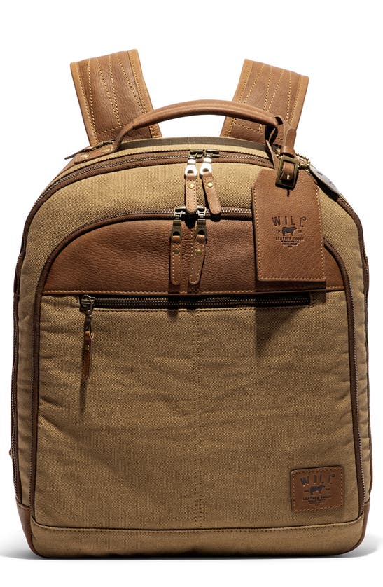 Shop Will Leather Goods Commuter Backpack In Tobacco/ Cognac