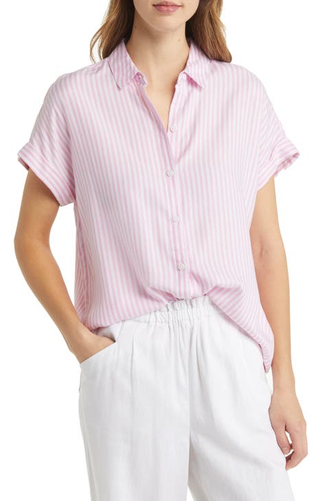 Spencer Stripe Short Sleeve Button Up Shirt 1508