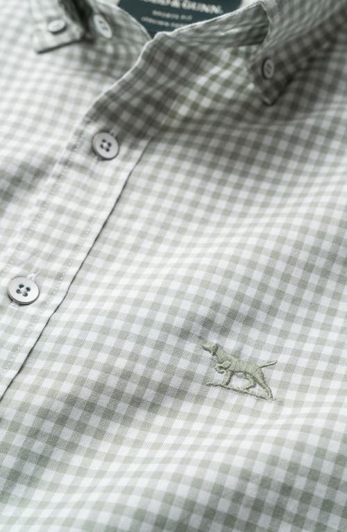 Rodd & Gunn Gunn Check Oxford Sports Fit Button-down Shirt In Dusty Sage