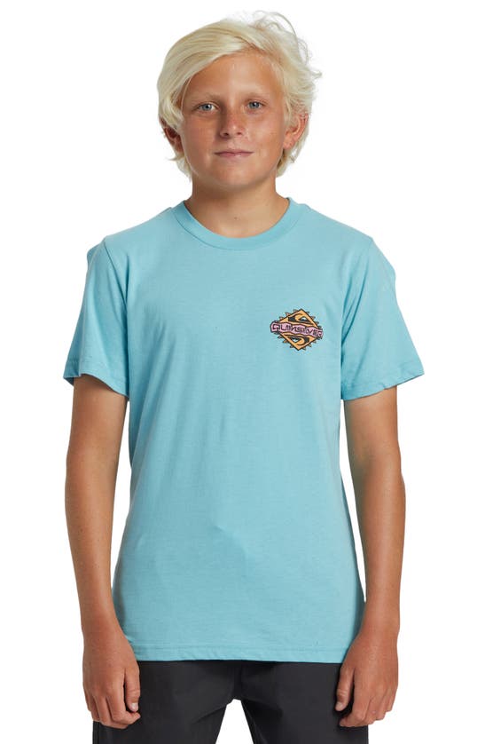 Quiksilver Kids' Rainmaker Bt0 Cotton Graphic T-shirt In Marine Blue