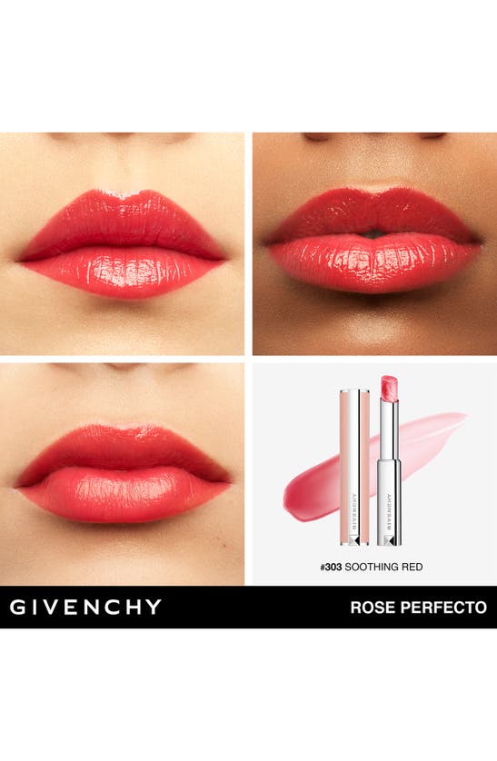 Shop Givenchy Rose Hydrating Lip Balm In 303 Soothing Red