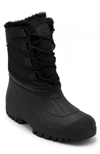 Polar Range Men's Decker Cold Weather Snow Boot In Black