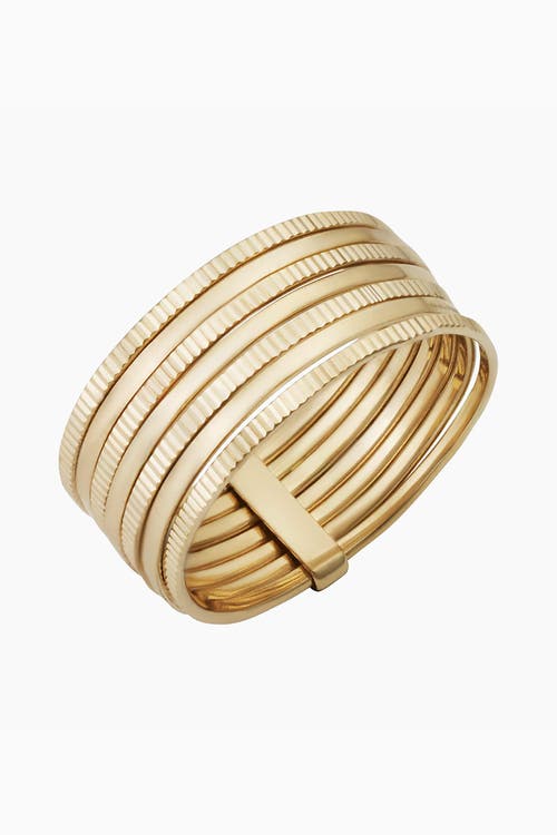 Shop Oradina 14k Yellow Gold Power Stack Ii Ring