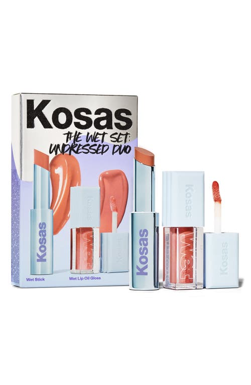 Kosas The Wet Set: Undressed Lip Duo (Limited Edition) $34 Value