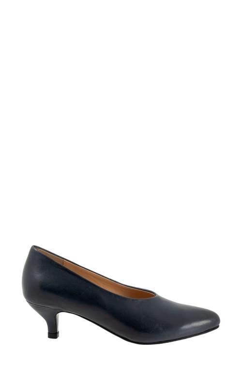 Shop Trotters Kimber Kitten Heel Pump In Navy