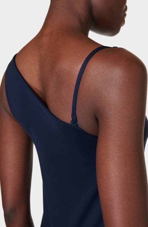 Shop Sweaty Betty All Round Asymmetric Sport Dress In Navy Blue