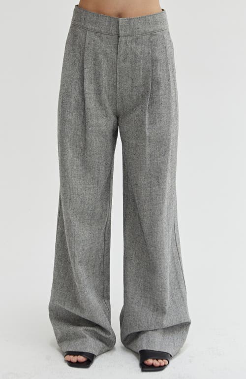 CRESCENT CRESCENT HERRINGBONE TROUSERS
