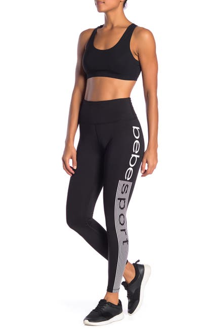 Bebe Sport Stripe Logo Leggings Nordstrom Rack