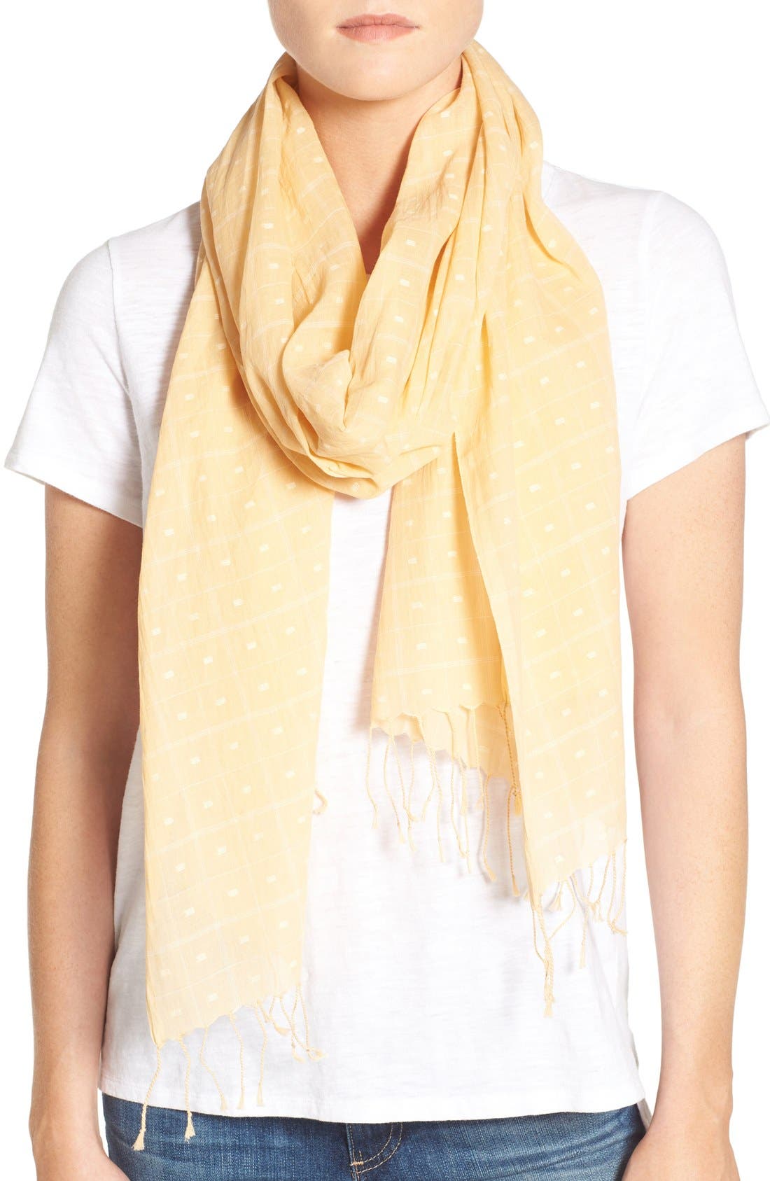 Eileen Fisher Hand Loomed Organic Cotton Scarf Nordstrom