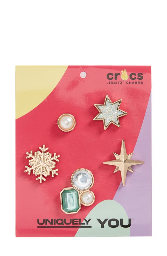 Crocs Metal Elevated Twinkle Holiday Gem Jibbitz Limited Edition Shoe 5  Charms