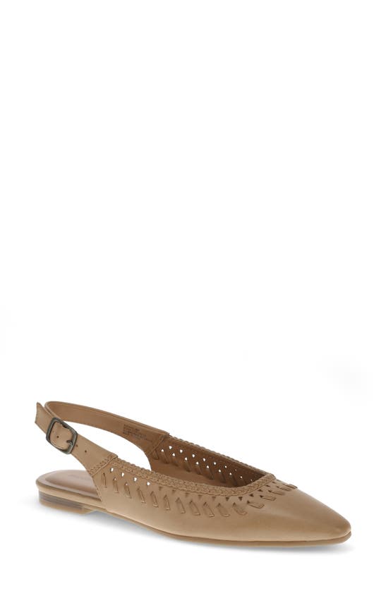 Baretraps Bt30609 Womens Embellished Leather Slingbacks In Dune