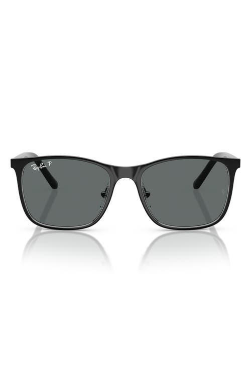 Ray Ban Ray-ban Kids' 48mm Square Sunglasses In Black Silver