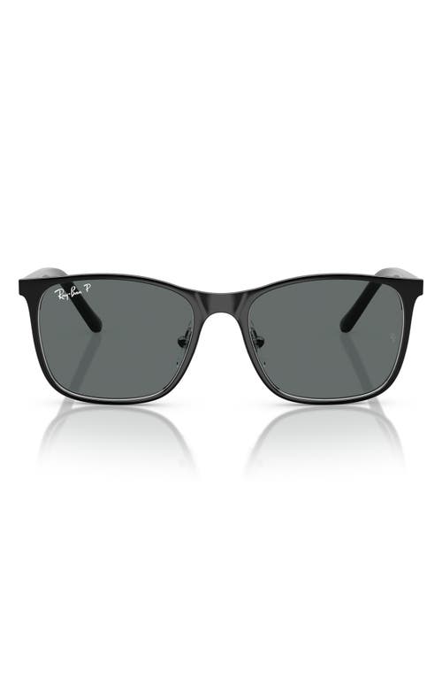 Ray-Ban Kids' 48mm Square Sunglasses in Black Silver 