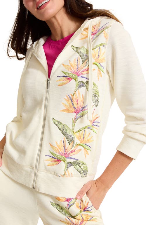 Shop Tommy Bahama Tobago Bay Across Paradise Full Zip Hoodie In Coconut