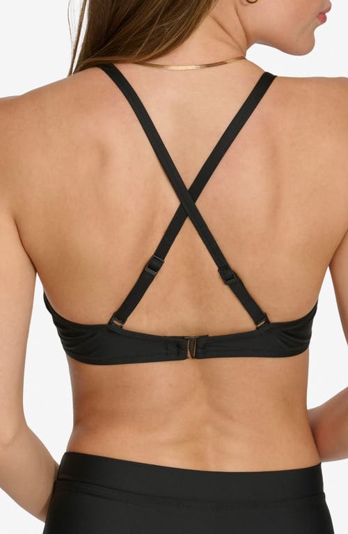 Dkny Balconette Two-piece Swimsuit In Black