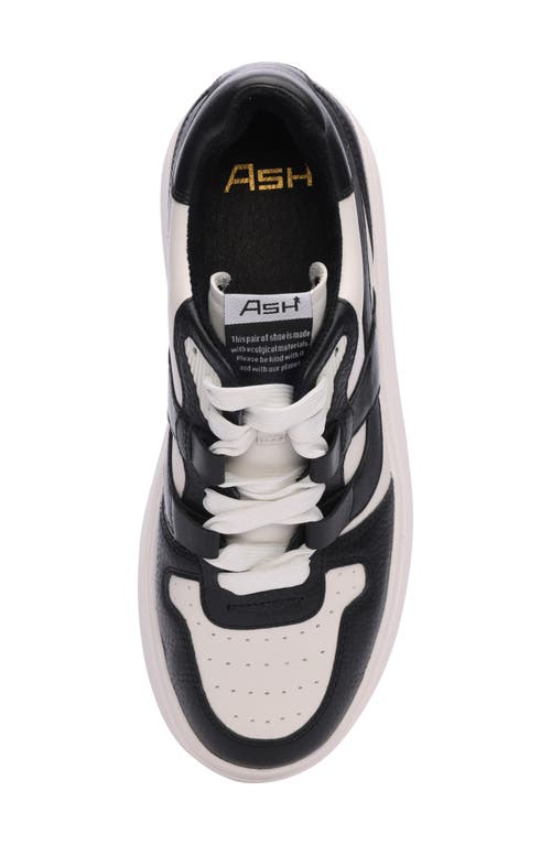 Shop Ash Match Platform Sneaker In White/black