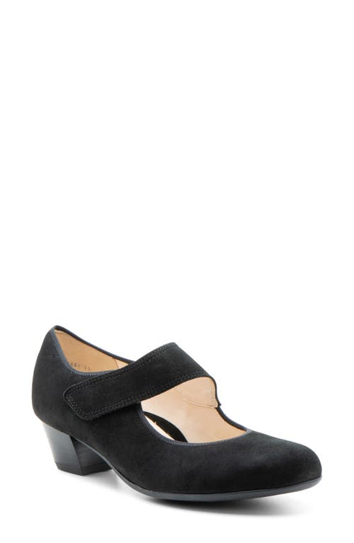Calico 2.0 Mary Jane Pump in Black Suede