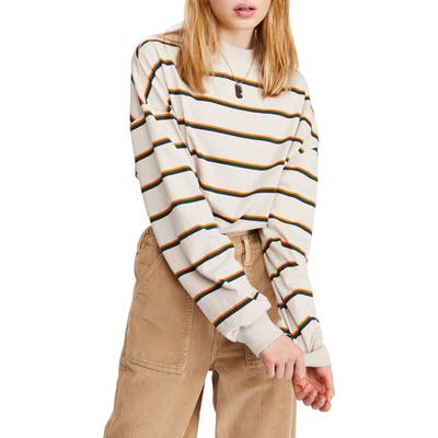 Bdg Urban Outfitters Cinch Hem Stripe Sweatshirt, Ivory