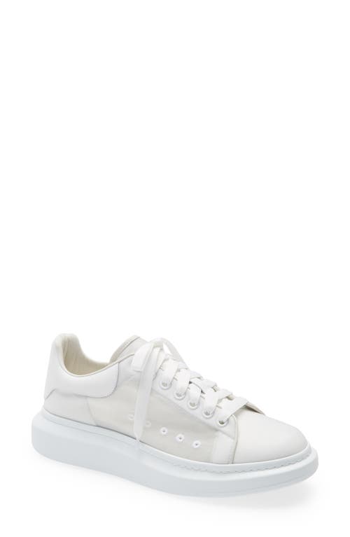 Alexander McQueen Oversize Transparent Sneaker in White
