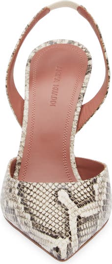 Holli Snakeskin Embossed Slingback Pump