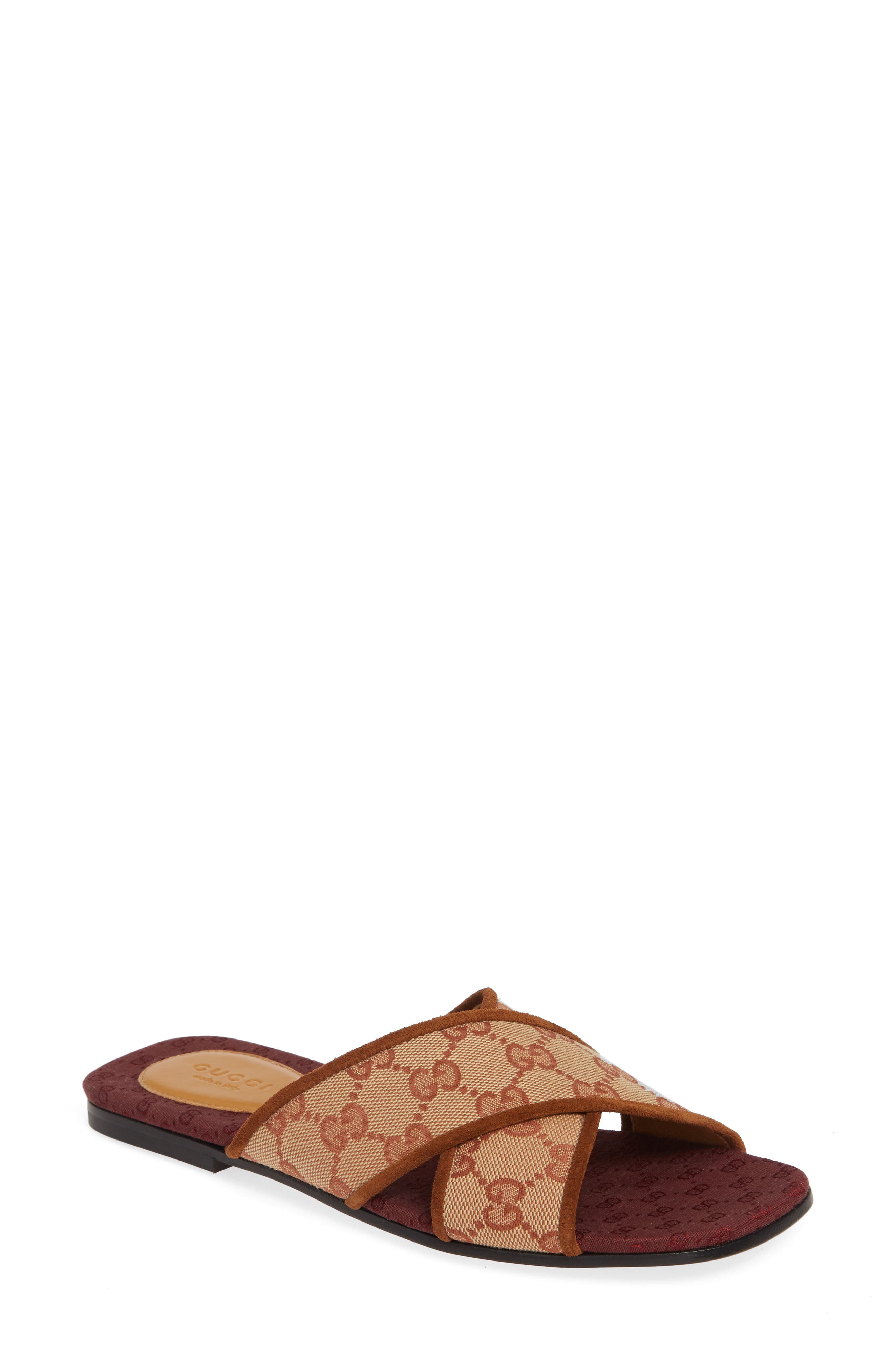 Gucci GG Canvas Slide Sandal (Women 