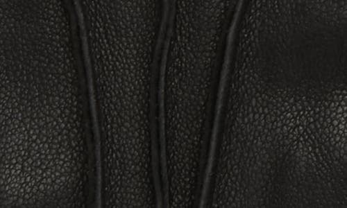 Ugg Men's 3 Point Leather Suede Gloves In Black